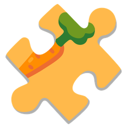 puzzle piece and carrot