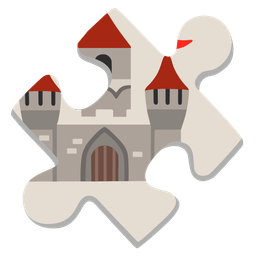 puzzle piece and castle