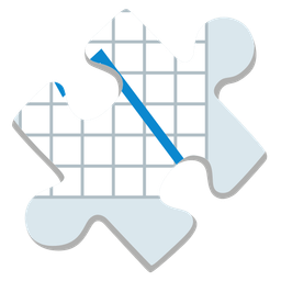 puzzle piece and chart decreasing