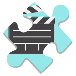 puzzle piece and clapper board