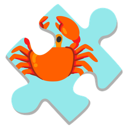 puzzle piece and crab