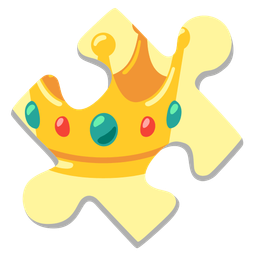 puzzle piece and crown