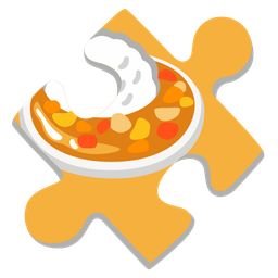 puzzle piece and curry rice