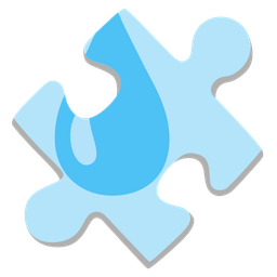 puzzle piece and droplet