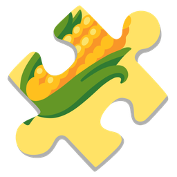 puzzle piece and ear of corn