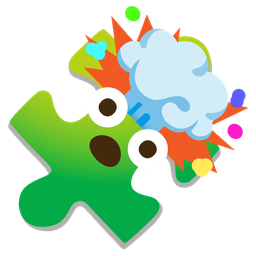puzzle piece and exploding head