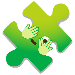 puzzle piece and face with peeking eye