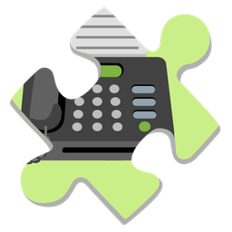 puzzle piece and fax machine