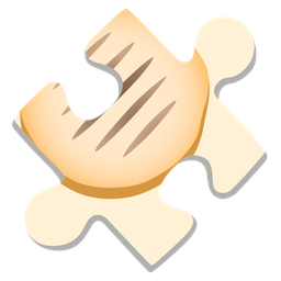 puzzle piece and flatbread