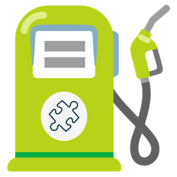 puzzle piece and fuel pump