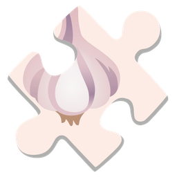 puzzle piece and garlic