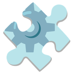 puzzle piece and gear