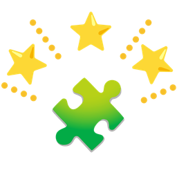 puzzle piece and glowing star