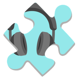 puzzle piece and headphone