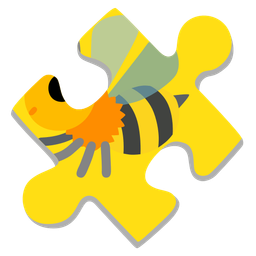 puzzle piece and honeybee