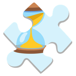 puzzle piece and hourglass not done