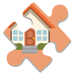 puzzle piece and house