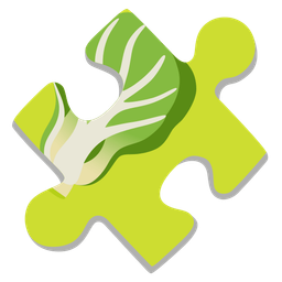 puzzle piece and leafy green