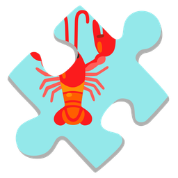 puzzle piece and lobster