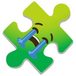 puzzle piece and loudly crying face