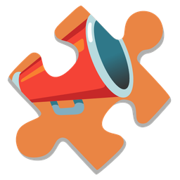 puzzle piece and megaphone