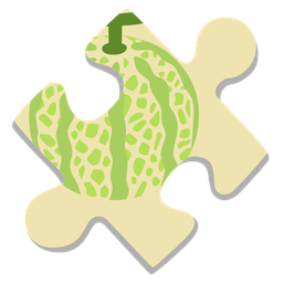 puzzle piece and melon
