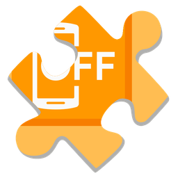 puzzle piece and mobile phone off