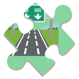 puzzle piece and motorway