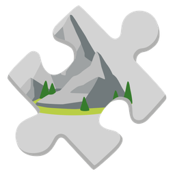 puzzle piece and mountain