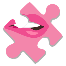 puzzle piece and mouth