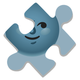 puzzle piece and new moon face