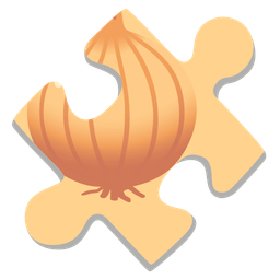 puzzle piece and onion