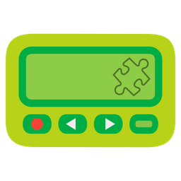 puzzle piece and pager