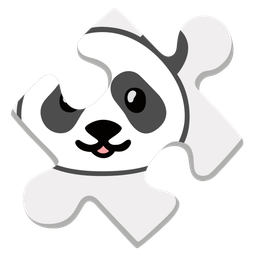 puzzle piece and panda