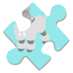 puzzle piece and poodle