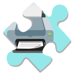 puzzle piece and printer