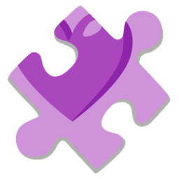 puzzle piece and purple heart