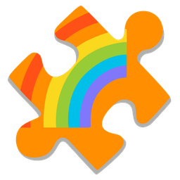puzzle piece and rainbow