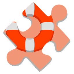 puzzle piece and ring buoy