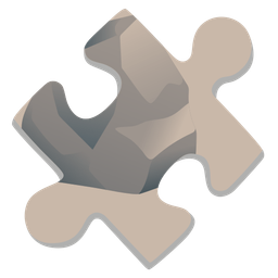 puzzle piece and rock