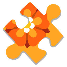 puzzle piece and rosette