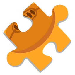 puzzle piece and rugby football