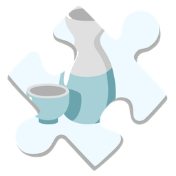puzzle piece and sake