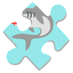 puzzle piece and shark
