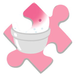 puzzle piece and shaved ice