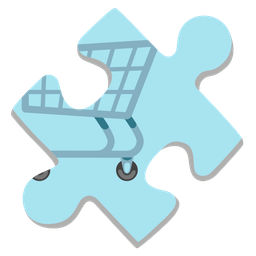 puzzle piece and shopping cart