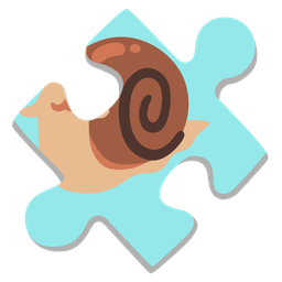 puzzle piece and snail