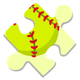 puzzle piece and softball