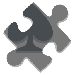 puzzle piece and spade suit