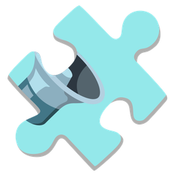 puzzle piece and speaker low volume